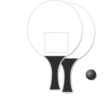 Strandschläger und Ballset aus Holz